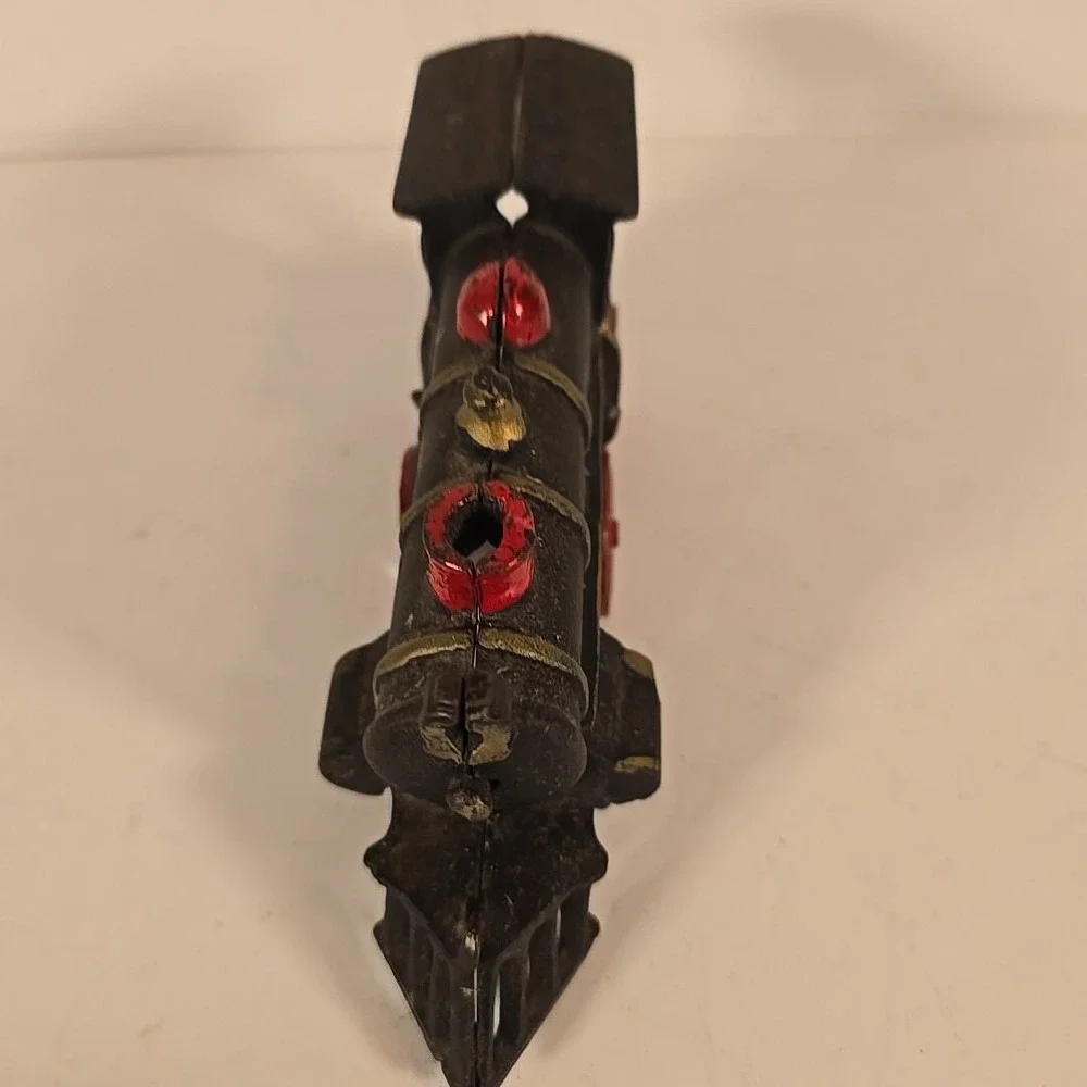 Vintage Cast Iron Black‎ Steam Engine #50 Train Locomotive Toy Made In Japan